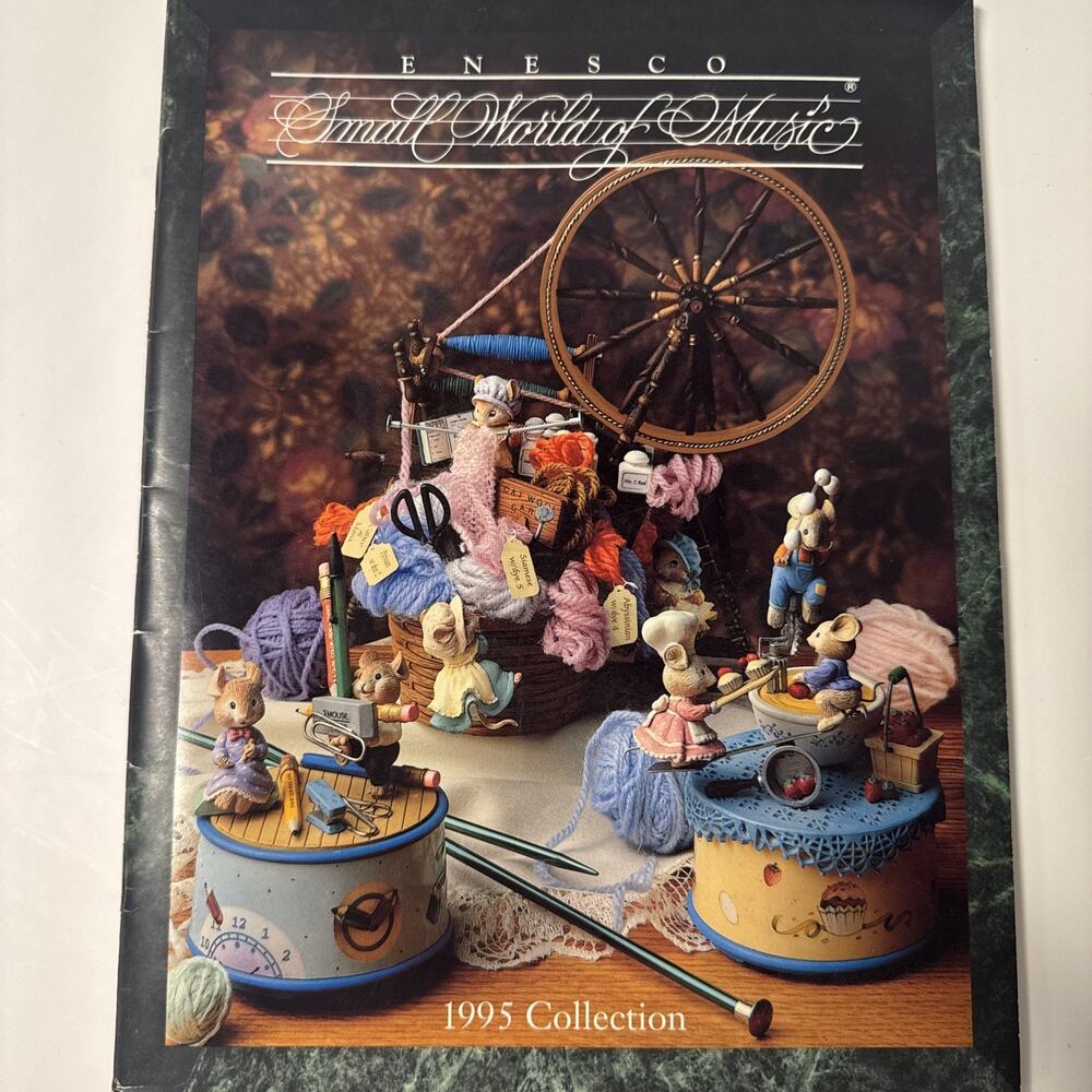ENESCO vintage 1995 Small World Of Music Collection Catalog For Collectors